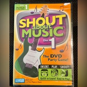 ☀️5/$10 Shout About Music DVD Party Game